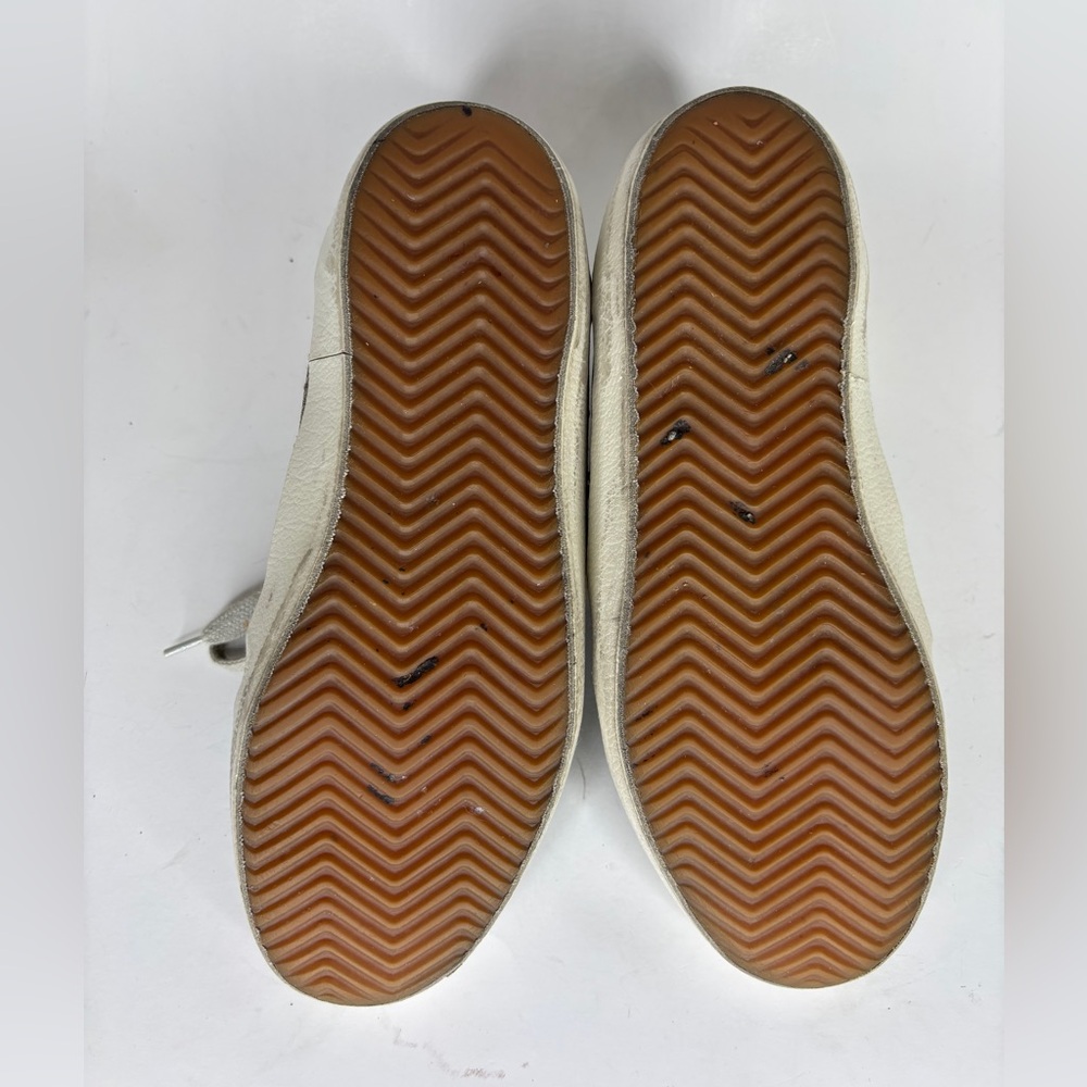 Golden Goose Green/Gold velour midstar Sneakers Silver Star Size 36 US 6 - Picture 14 of 16